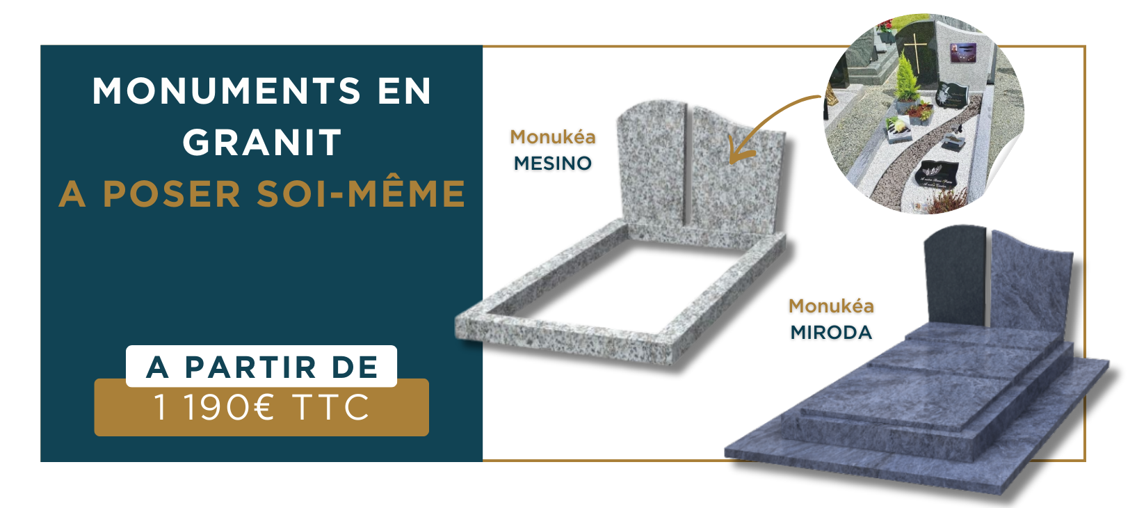 Découvrez notre gamme de monuments à poser vous-même